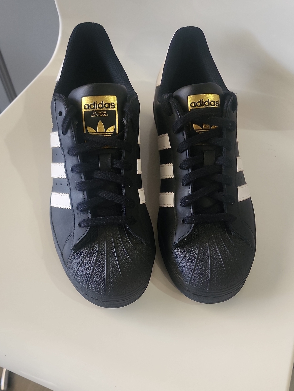 Adidas Black & White Superstar Sneakers